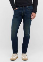 Męskie Spodnie jeansowe Mustang Style Oregon Slim Denim Blue 1016802 5000 903. Niebieskie spodnie materiałowe męskie Mustang, l, bez wzorów, z denimu. Za 219.99 zł.