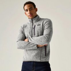 Męska bluza polarowa Barlee z zamkiem błyskawicznym. Szare bluzy męskie Regatta, l, bez wzorów, z materiału, bez kaptura. Za 176.50 zł.