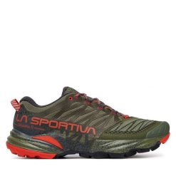 Buty do biegania La Sportiva. Zielone buty sportowe męskie La Sportiva, bez zapięcia, do biegania. Za 769.99 zł.