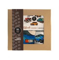 VW T4 — paczka (Zawartość paczki: koszulka, torba, kubek, słodycze; Rozmiar koszulki / bluzy: S (damska); Kolor koszulki / bluzy: jasnoszary melanż; R. Szare bluzy damskie nikiniki, s, bez wzorów, z bawełny, eleganckie, bez kołnierzyka. Za 169.00 zł.