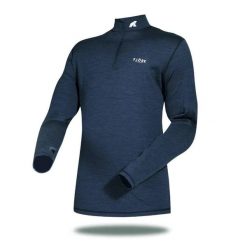 Koszulka z długim rękawem męska wykonana w 100% z wełny merynosów – Finn 210 Zip. Niebieskie bluzy męskie FJORK MERINO, na zimę, m, bez wzorów, z wełny, bez kaptura. W wyprzedaży za 289.00 zł.