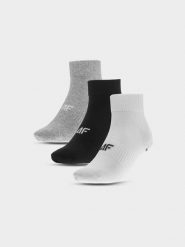 4F Skarpetki casual za kostkę (3-pack) męskie - multikolor 35-38. Skarpety męskie 4f, bez wzorów, z bawełny. Za 49.99 zł.