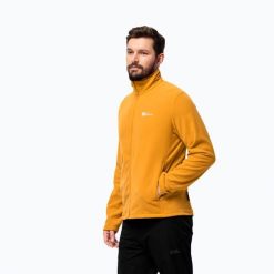 Bluza polarowa męska Jack Wolfskin Taunus Fz. Brązowe bluzy sportowe męskie Jack Wolfskin, m, bez wzorów, z polaru, bez kaptura, trekkingowe. Za 229.99 zł.