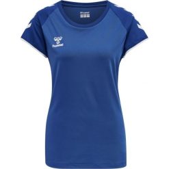 Koszulka damska Hummel hmlhmlCORE volley stretch. Niebieskie koszulki sportowe damskie Hummel, xl, bez wzorów, bez kołnierzyka, bez ramiączek, na fitness i siłownię. Za 180.00 zł.