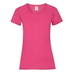 Koszulka Damska Valueweight. Czerwone koszulki sportowe damskie Fruit of the Loom, l, bez wzorów, bez kołnierzyka, bez ramiączek, trekkingowe. Za 30.99 zł.