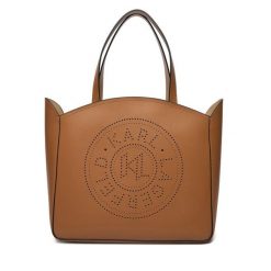 Torebka KARL LAGERFELD. Brązowe torebki do ręki damskie KARL LAGERFELD, bez wzorów, bez dodatków. Za 1,039.00 zł.