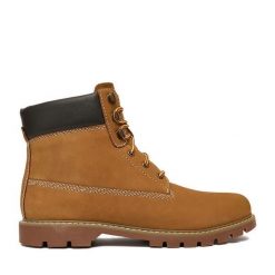 Trzewiki Lasocki. Brązowe botki męskie Lasocki, bez wzorów, bez zapięcia. Za 299.99 zł.