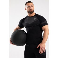 Koszulka fitness męska Gorilla Wear Norton Bezszwowa. Czarne buty sportowe męskie GORILLA WEAR, m, bez wzorów, bez kołnierzyka, bez ramiączek, na fitness i siłownię. Za 189.00 zł.