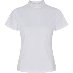 Damska koszulka konkursowa Equipage Tessa. Białe koszulki sportowe damskie EQUIPAGE, bez wzorów, sportowe, bez kołnierzyka. Za 254.50 zł.