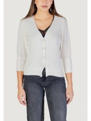 Morgan De Toi Kardigan 251-MBATSI Beżowy Casual Fit. Brązowe kardigany damskie Morgan De Toi, xl, bez wzorów, casualowe, bez kołnierzyka, bez ramiączek, bez kaptura. Za 209.99 zł.