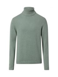 Finshley & Harding Męski sweter z dzianiny z zawartością kaszmiru Mężczyźni Bawełna zielony jednolity, XXL. Zielone swetry przez głowę męskie Finshley & Harding, m, bez wzorów, z bawełny, bez kołnierzyka. Za 349.95 zł.