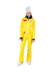 Kombinezon Rossignol damski W Sublim Insulated Overall żółty. Żółte spodnie snowboardowe damskie Rossignol, na zimę, s, bez wzorów, z materiału, narciarskie, primaloft. Za 4,336.90 zł.