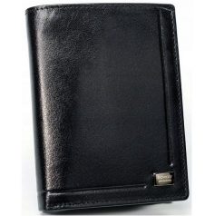 Portfel skórzany Rovicky PC-104-BAR czarny. Czarne portfele męskie ROVICKY, bez wzorów, ze skóry. Za 75.99 zł.