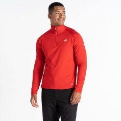 Bluza turystyczna męska Dare 2B Fuse Up II termoaktywna. Czerwone bluzy męskie Dare 2b, na zimę, m, bez wzorów, bez kaptura. W wyprzedaży za 76.00 zł.