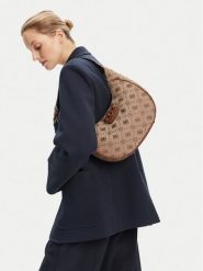 Guess Torebka HWJP96 54020 Beżowy. Brązowe torebki do ręki damskie Guess, z aplikacjami, z poliesteru, bez dodatków. Za 349.99 zł.