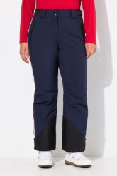 Damskie Spodnie funkcjonalne wodoodporne kieszenie na zamek błyskawiczny. Niebieskie spodnie snowboardowe damskie Ulla Popken, plus size, bez wzorów, z elastanu, narciarskie. Za 599.99 zł.