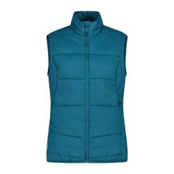 Damska kurtka bez rękawów CMP. Niebieskie kurtki sportowe damskie CMP, l, bez wzorów, bez kaptura, trekkingowe. Za 424.00 zł.