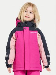 Didriksons Kurtka zimowa Neptun 505472 Różowy Regular Fit. Czerwone buty zimowe dziewczęce Didriksons, bez wzorów, z syntetyku, bez zapięcia. Za 319.99 zł.