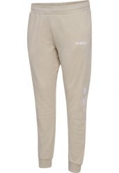 Damskie spodnie dresowe zwężane Hummel Legacy Plus. Brązowe spodnie dresowe damskie Hummel, plus size, bez wzorów, z bawełny. Za 183.50 zł.