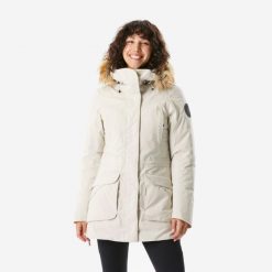 Second Life - Parka turystyczna damska zimowa Quechua NH900... - Stan Doskonały. Brązowe parki damskie QUECHUA, na jesień, m, bez wzorów, z materiału, z kapturem. Za 211.99 zł.