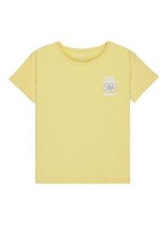 Roxy T-Shirt Lily ERGZT04139 Żółty Regular Fit. Żółte t-shirty i topy dla dziewczynek Roxy, bez wzorów, z bawełny, bez ramiączek. Za 79.99 zł.