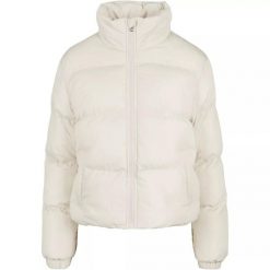 Krótka Kurtka Puchowa Damska Peached. Brązowe kurtki damskie Urban Classics, xl, bez wzorów, z puchu, bez kaptura. Za 290.99 zł.