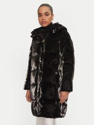 Elisabetta Franchi Kurtka zimowa PI-79Z-46E2-V650 Czarny Regular Fit. Czarne kurtki damskie Elisabetta Franchi, na zimę, bez wzorów, z syntetyku, bez kaptura. Za 2,129.00 zł.