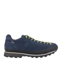 Buty turystyczne męskie LOMER Bio Naturale Low Mtx. Niebieskie eleganckie półbuty Lomer, z gumy, eleganckie, bez zapięcia. Za 591.00 zł.