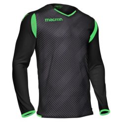 Koszulka bramkarska Macron hercules. Czarne koszulki sportowe męskie Macron, m, bez wzorów, bez kołnierzyka, bez ramiączek, do piłki nożnej. Za 214.50 zł.