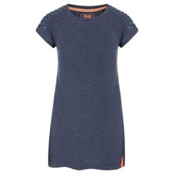 Sukienka dziecięca Loap Besu niebieska. Czarne sukienki dla dziewczynek LOOP, na lato, bez wzorów, z bawełny, sportowe, bez ramiączek. Za 133.99 zł.