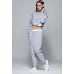 Szare Sportowe Dresowe Spodnie na Gumie. Spodnie dresowe damskie Molly.pl, z dresówki. Za 129.90 zł.