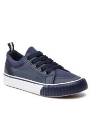 Sprandi Tenisówki WZZH20-270 Granatowy. Niebieskie buty sportowe chłopięce Sprandi, bez wzorów, ze skóry, bez zapięcia, tenisowe. Za 69.99 zł.