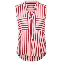 Vero Moda Damska koszulka w Stripe Erika S / L Color Śnieg White / Red (rozmiar S). Białe bluzki damskie Vero Moda, na zimę, l, bez wzorów, bez kołnierzyka, bez ramiączek. W wyprzedaży za 113.00 zł.
