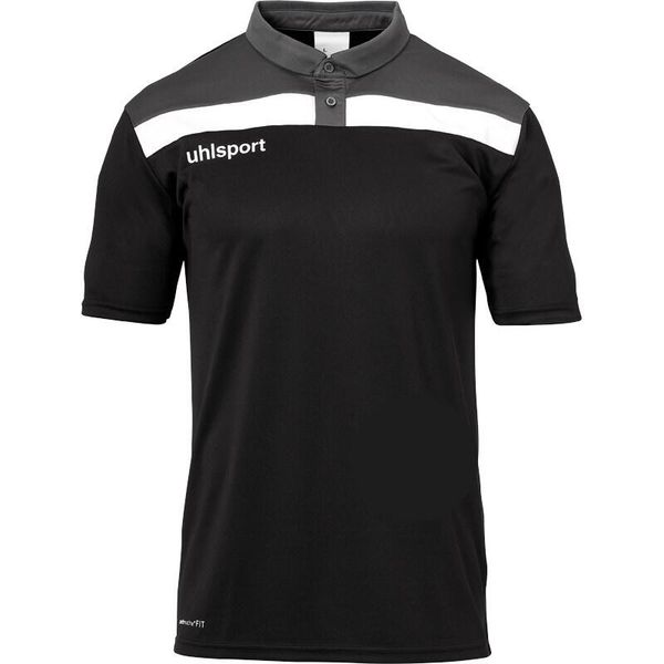 Koszulka Uhlsport Offense 23. Niebieskie koszulki polo męskie Uhlsport, bez wzorów, z materiału, bez ramiączek. Za 122.00 zł.