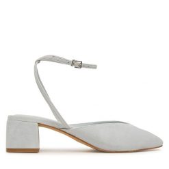 Czółenka Aldo. Niebieskie czółenka damskie Aldo, bez wzorów, bez obcasa, bez zapięcia. Za 459.99 zł.