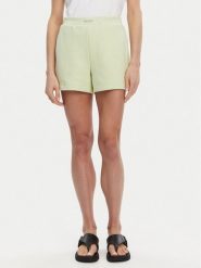 Calvin Klein Jeans Szorty sportowe Placed Institutional J20J225525 Zielony Regular Fit. Zielone szorty sportowe damskie Calvin Klein Jeans, m, bez wzorów, z bawełny, sportowe. Za 169.99 zł.