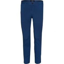 Spodnie Niebieskie Męskie, Casualowe, Chinosy z Elastanem, Zwężana Nogawka -QUICKSIDE. Niebieskie eleganckie spodnie męskie Quickside, l, bez wzorów, z bawełny. Za 125.00 zł.