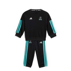 Bluzka Z Długim Rękawem I Spodnie Dresowe Dla Niemowląt Mercedes - Amg Petronas. Czarne spodenki niemowlęce Adidas, bez wzorów, z dresówki, długie. Za 239.00 zł.