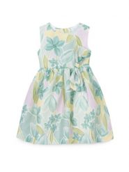 Mayoral Sukienka elegancka 3913 Zielony Regular Fit. Zielone sukienki dla dziewczynek Mayoral, bez wzorów, ze lnu, eleganckie, bez ramiączek. Za 232.99 zł.