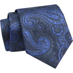 Krawat - ALTIES - Wzór Orientalny, Granatowy. Niebieskie krawaty i muchy Alties, bez wzorów, z tkaniny, eleganckie. Za 49.00 zł.