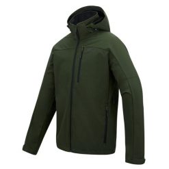 Męska wodoodporna kurtka softshell Arana z kapturem. Brązowe kurtki sportowe męskie Regatta, m, bez wzorów, z elastanu, trekkingowe. Za 329.99 zł.