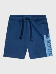 Guess Szorty sportowe N3GD03 KA6R0 Niebieski Relaxed Fit. Niebieskie szorty dla chłopców Guess, z aplikacjami, z bawełny, sportowe. Za 129.99 zł.