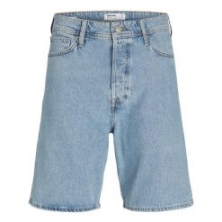 Krótka kurtka Jack & Jones Tony denim niebieska. Niebieskie spodnie sportowe męskie Jack&Jones, bez wzorów, z denimu. Za 169.16 zł.