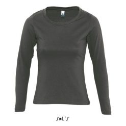 Koszulka Sol's Majestic. Szare t-shirty damskie SOL'S, s, bez wzorów, z bawełny, eleganckie, bez kołnierzyka. Za 66.00 zł.