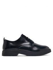 Calvin Klein Półbuty Low Cut Lace-Up Shoe V3X4-83494-1453 D Czarny. Czarne półbuty dziewczęce Calvin Klein, bez wzorów, ze skóry, bez zapięcia. Za 434.99 zł.
