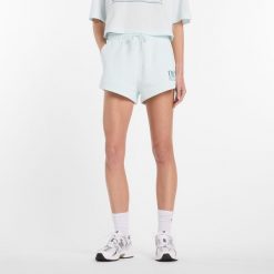 Spodenki damskie New Balance WB61Y80AAAW – miętowe. Zielone szorty sportowe damskie New Balance, s, bez wzorów, z bawełny, klasyczne. Za 199.99 zł.