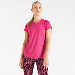 Damska koszulka sportowa szybkoschnąca Corral. Czerwone koszulki sportowe damskie Dare 2b, bez wzorów, z poliesteru, bez kołnierzyka, bez ramiączek, do biegania. Za 154.00 zł.