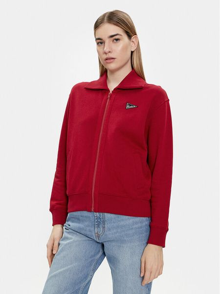 Wrangler Bluza 112351962 Czerwony Regular Fit. Czerwone bluzy damskie Wrangler, s, bez wzorów, z bawełny, bez kaptura. Za 269.99 zł.