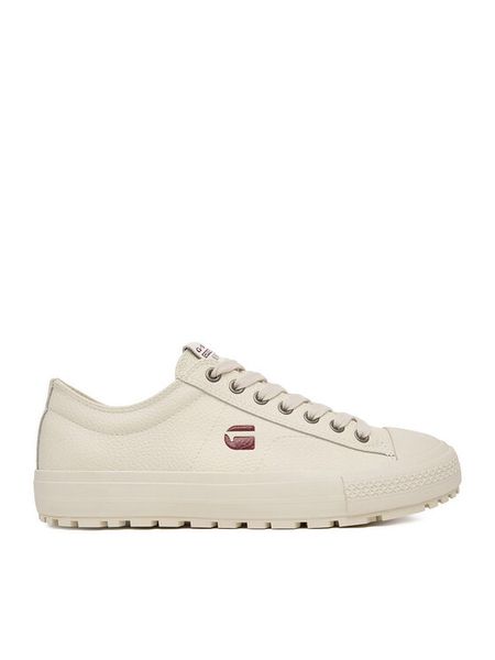 G-Star Raw Trampki EO-ALEX2-02 Écru. Białe trampki męskie G-Star Raw, bez wzorów, ze skóry, retro, bez zapięcia. Za 149.99 zł.