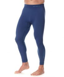 Spodnie męskie termoaktywne Brubeck EXTREME THERMO. Niebieskie spodnie snowboardowe męskie Brubeck, l, bez wzorów, z dzianiny, narciarskie. Za 159.99 zł.